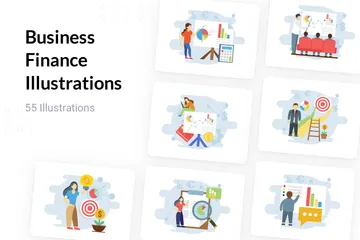 Business Finance Illustration Pack