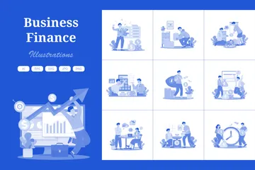 Business Finance Illustration Pack