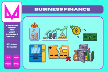 Business Finance Illustration Pack