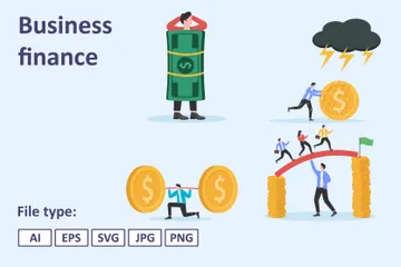 Business Finance Illustration Pack