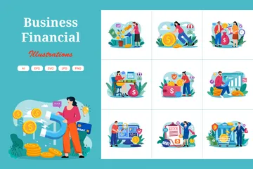 Business Financial Illustration Pack