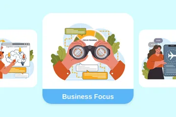 Business Focus Illustration Pack