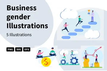 Business Gender Illustration Pack