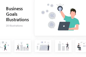 Business Goals Illustration Pack