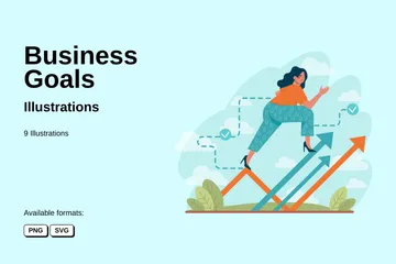 Business Goals Illustration Pack