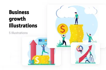 Business Growth Illustration Pack