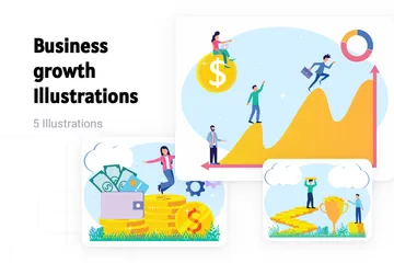Business Growth Illustration Pack