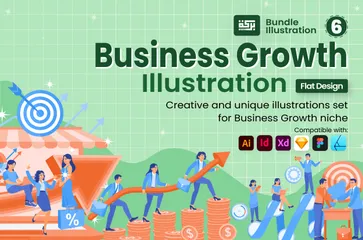 Business Growth 2 Illustration Pack