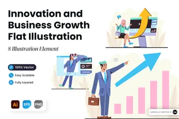 Business Growth Illustration Pack