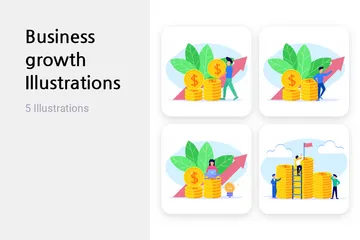 Business Growth Illustration Pack