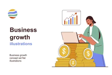 Business Growth Illustration Pack