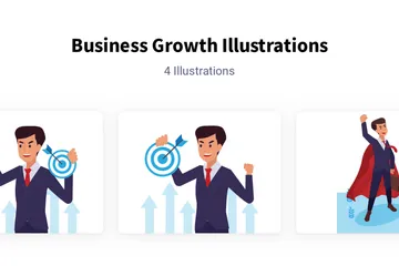 Business Growth Illustration Pack