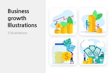 Business Growth Illustration Pack