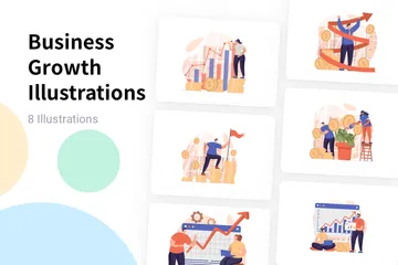 Business Growth Illustration Pack