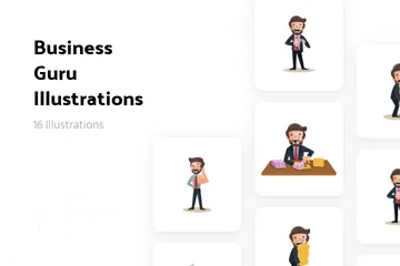 Business Guru Illustration Pack