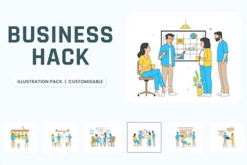 Business Hack Illustration Pack