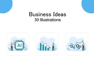 Business Ideas Illustration Pack