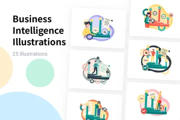 Business Intelligence Illustration Pack