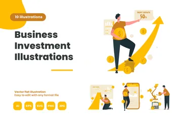 Business Investment Illustration Pack