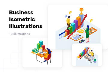 Business Isometric Illustration Pack