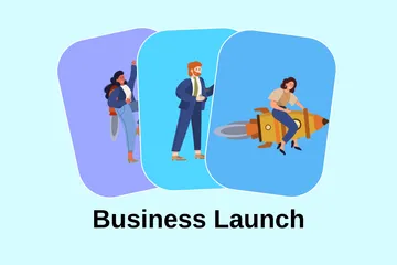 Business Launch Illustration Pack