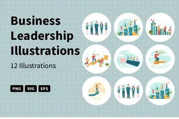 Business Leadership Illustration Pack