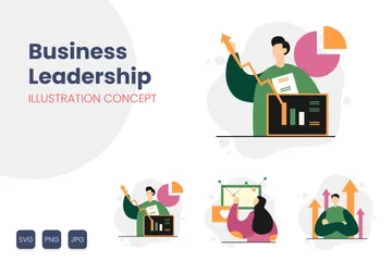 Business Leadership Illustration Pack