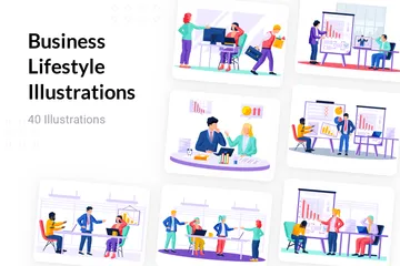 Business Lifestyle Illustration Pack