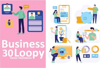 Business Loopy Illustration Pack