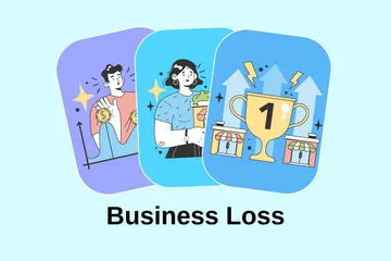 Business Loss Illustration Pack