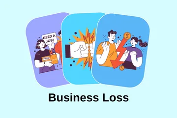 Business Loss Illustration Pack