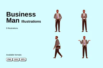 Business Man Illustration Pack