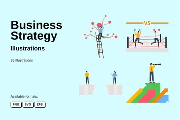 Business Strategy Illustration Pack