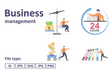 Business Management Illustration Pack