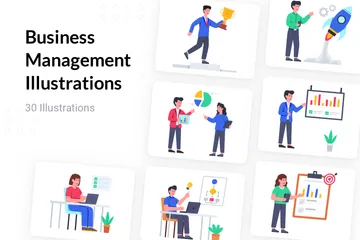 Business Management Illustration Pack