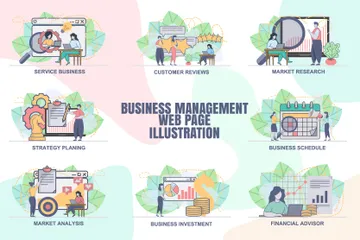 Business Management Illustration Pack