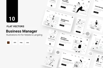 Business Manager Illustration Pack