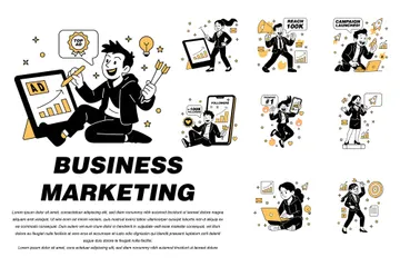 Business Marketing Illustration Pack