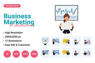 Business Marketing Illustration Pack