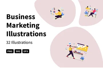 Business Marketing Illustration Pack