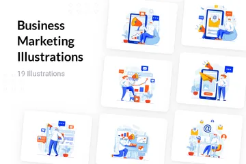 Business Marketing Illustration Pack