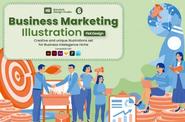 Business Marketing Illustration Pack