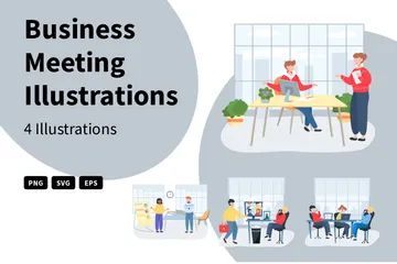 Business Meeting Illustration Pack