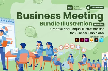 Business Meeting Illustration Pack