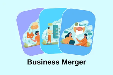 Business Merger Illustration Pack
