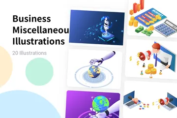 Business Miscellaneous Illustration Pack