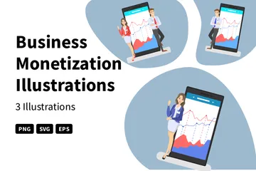 Business Monetization Illustration Pack
