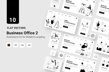 Business Office Illustration Pack