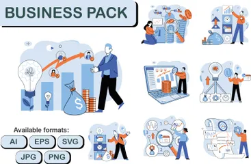 Business Pack Illustration Pack