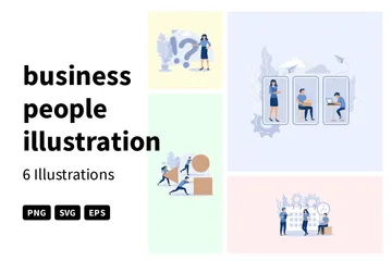 Business People Illustration Illustration Pack